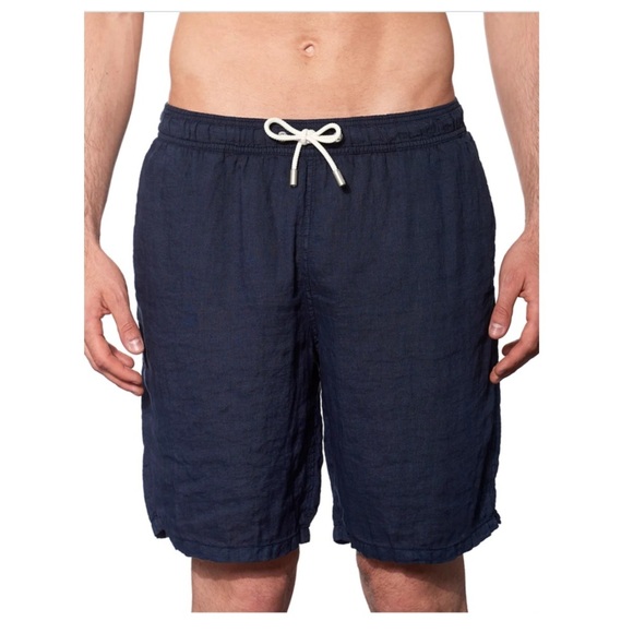 MC2 Saint Barth Gustavia linen shorts navy - Picture 1 of 11